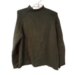 J. Crew Rollneck Green Sweater